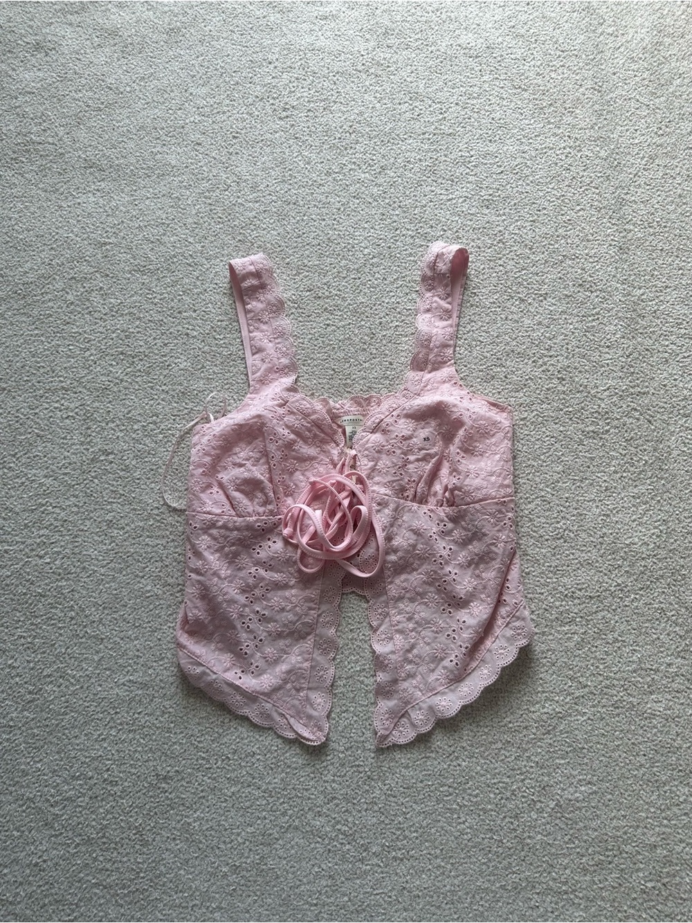 NWT Aeropostale Pink Lace Tank Top